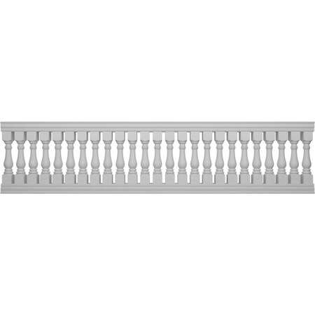 Ekena Millwork Fiberthane Bradford Balustrade Railing Kit Style A (6 7/8" On-Center Spacing to Pass 4" Sphere Code) BALK42X168BRA